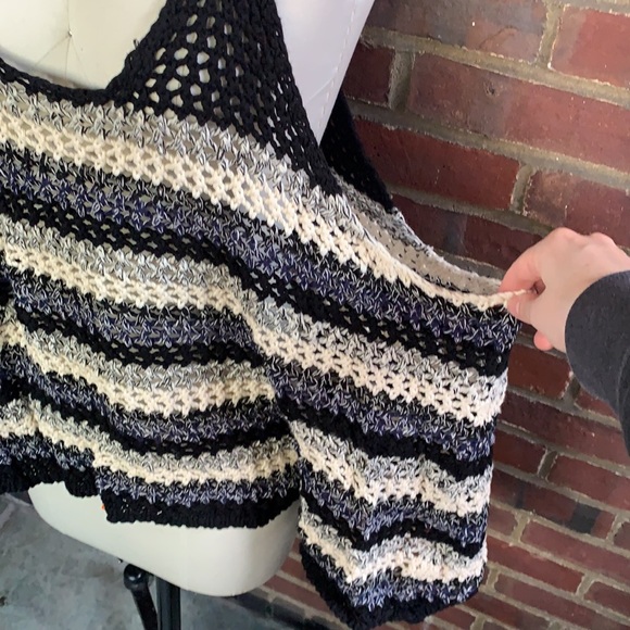 MOVING sale! Zara Striped knit beach cover up - Picture 2 of 4